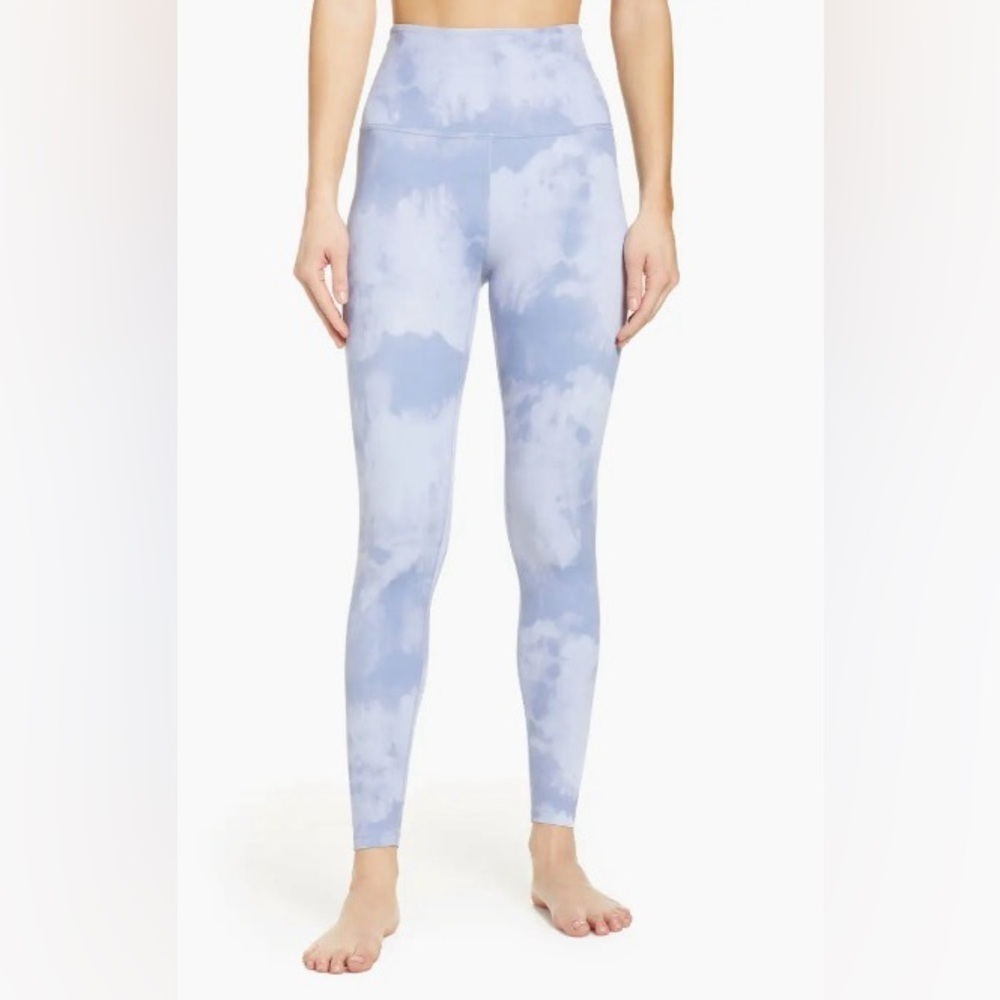 BEYOND YOGA Olympus High Waisted Leggins in Serene Blue Smoke Size Medium